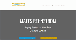 Desktop Screenshot of mattsrehnstrom.com